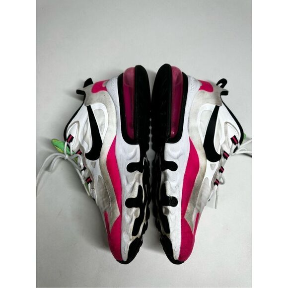 Nike Womens Air Max 270 React Hyper Pink 2020 Lace Up Size 9.5 CJ0619-101 *Notes - Picture 10 of 16